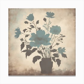 Flowers In A Vase Canvas Print