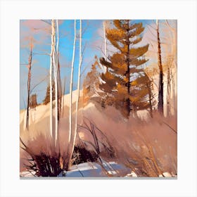 Winter In The Woods Canvas Print