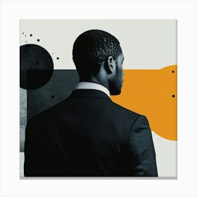 Black Man In Suit Canvas Print