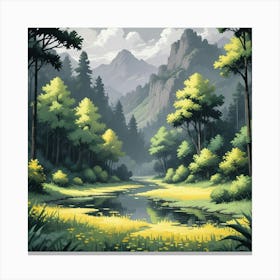 Landscape Painting 27 Canvas Print