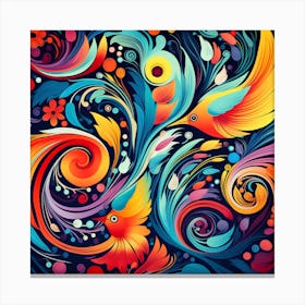 Colorful Abstract Painting 1 Canvas Print