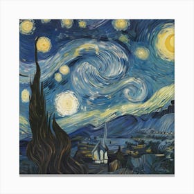 Starry Night By Vincent Image 1 Art Print 0 Canvas Print