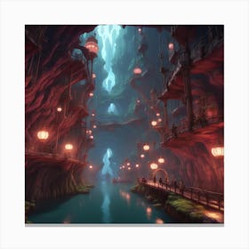 City In A Cave 2 Canvas Print