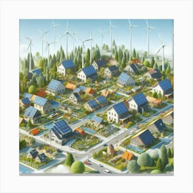 Solar Village 3 Canvas Print