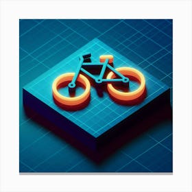 Bicycle Icon Canvas Print