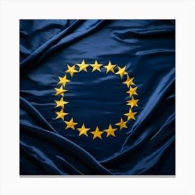 European Union Flag Featuring A Circle Of Twelve Golden Stars Arranged In A Circle On A Navy Blue Fa Toile