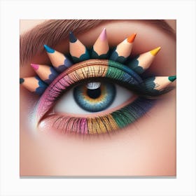 Colorful Eye Canvas Print