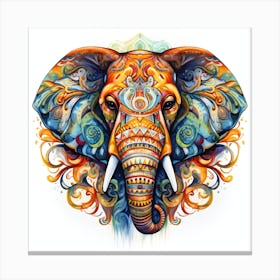 Elephant Series Artjuice By Csaba Fikker 038 Canvas Print