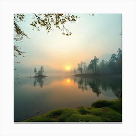 River landscape 5 Canvas Print