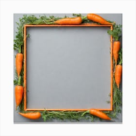 Frame Of Carrots 1 Canvas Print