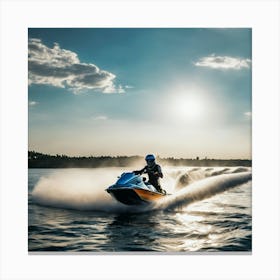 Jet Ski Rider 2 Canvas Print