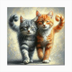 Two Kittens Canvas Print