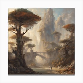 City In The Forest Canvas Print