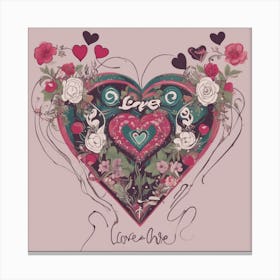 Love Me Canvas Print