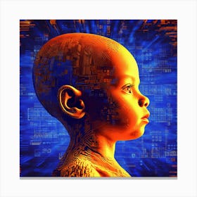 Child'S Head 1 Canvas Print