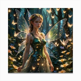 Fairy In The Forest 1 Canvas Print