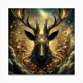 Deer Head 4 Canvas Print