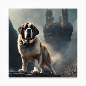 St Bernard 17 Canvas Print