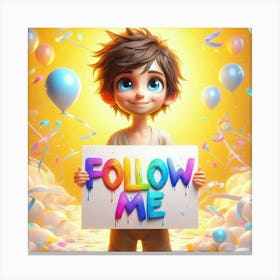 Follow Me 11 Canvas Print