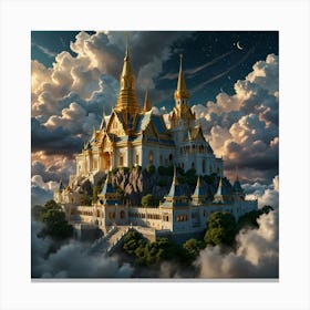 Castle In The Clouds 20 Canvas Print