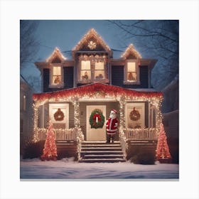 Santa'S House 1 Canvas Print