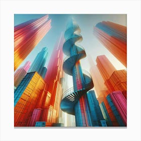 Futuristic Cityscape 31 Canvas Print