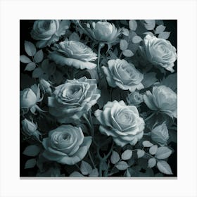 Roses In The Dark 4 Canvas Print