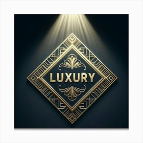 Deco Luxury Logo Canvas Print