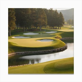 Tiger Woods Golf Course Canvas Print