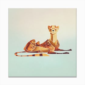 Laying Cheetah Canvas Print
