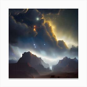 Cloudy Landscape Canvas Print