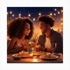 Two Realistic Black Couples Two Black Men Curly A 45bd9dd9 Be94 41ea 8cfb 9ad7b769c514 Canvas Print