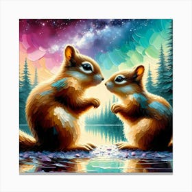 Wild Animal Illustration 250 Canvas Print