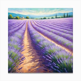 Lavendar garden 🏡 aesthetic wall art Canvas Print