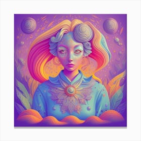 Psychedelic Art ai art Canvas Print