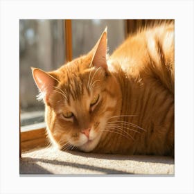 Orange Tabby Cat 3 Canvas Print