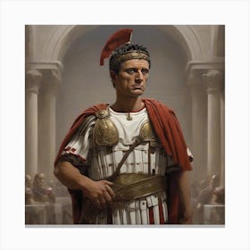 Leonardo Diffusion Xl An Imaginary Image Of The Roman Caesar 0 Canvas Print