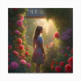 Into the garden Canvas Print