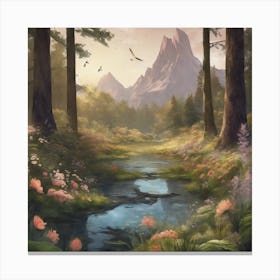 Mountain Stream 1 Canvas Print