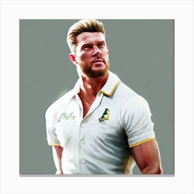 Australian Cricketer Canvas Print