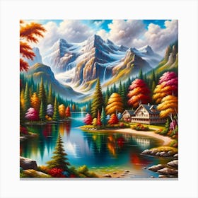 Autumn In The Mountains Canvas Print