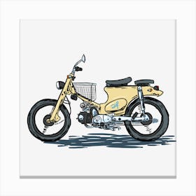 Illustrations Ride Motorcycle Vehicle Canvas Print