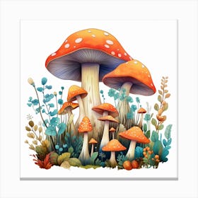 Mushroom Forest 6 Canvas Print