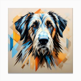 Abstract modernist irish wolfhound dog 1 Canvas Print