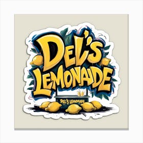 Dels Lemonade Canvas Print