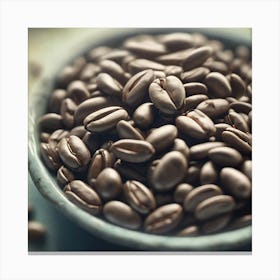 Coffee Beans In A Bowl 8 Canvas Print