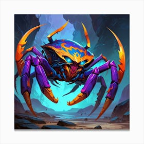 Spider In The Cave Canvas Print