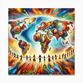 We are the world Canvas Print