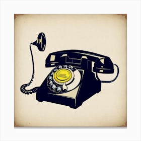 Vintage Telephone Canvas Print