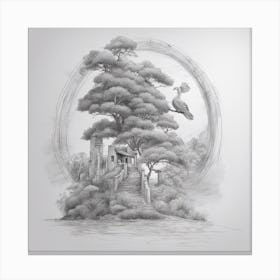 Chinese Tree Canvas Print